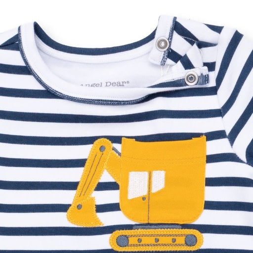 Angel Dear Digger Collection Long Sleeve Romper