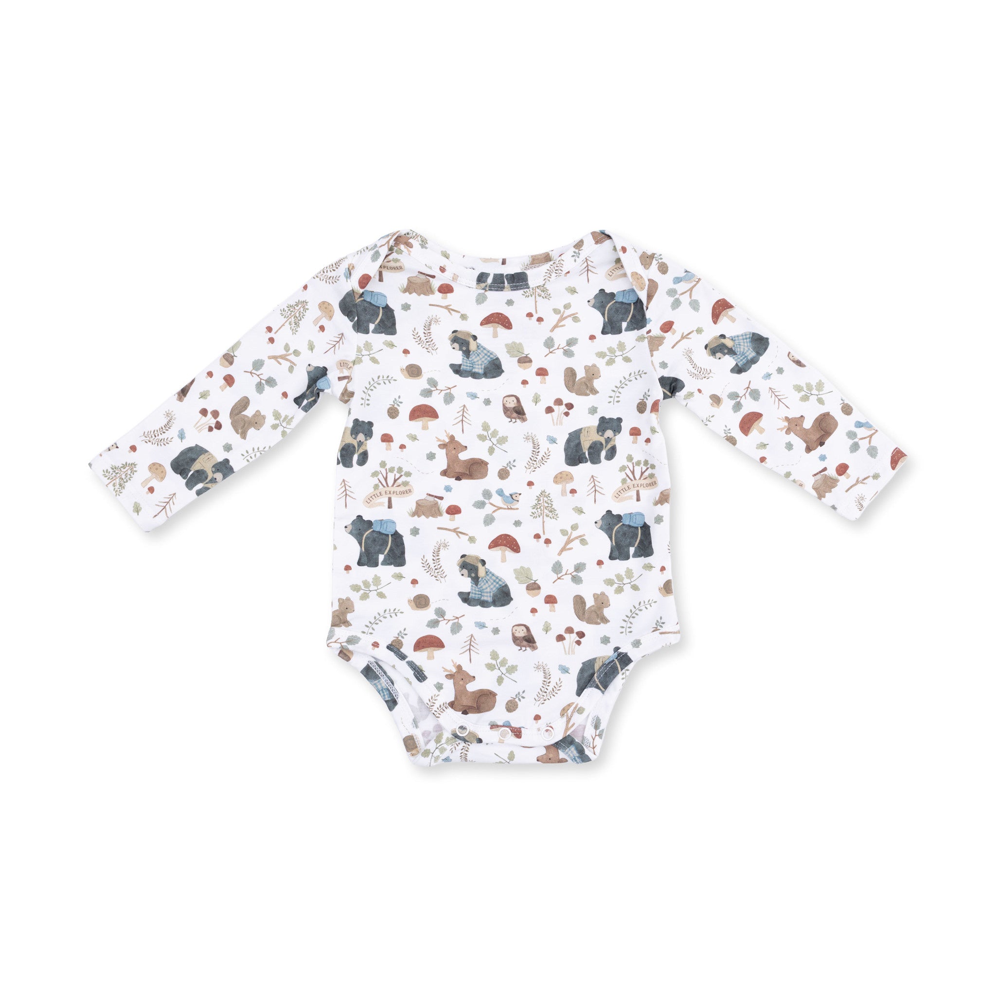 Angel Dear Southern Woodland Animals Green Bodysuit