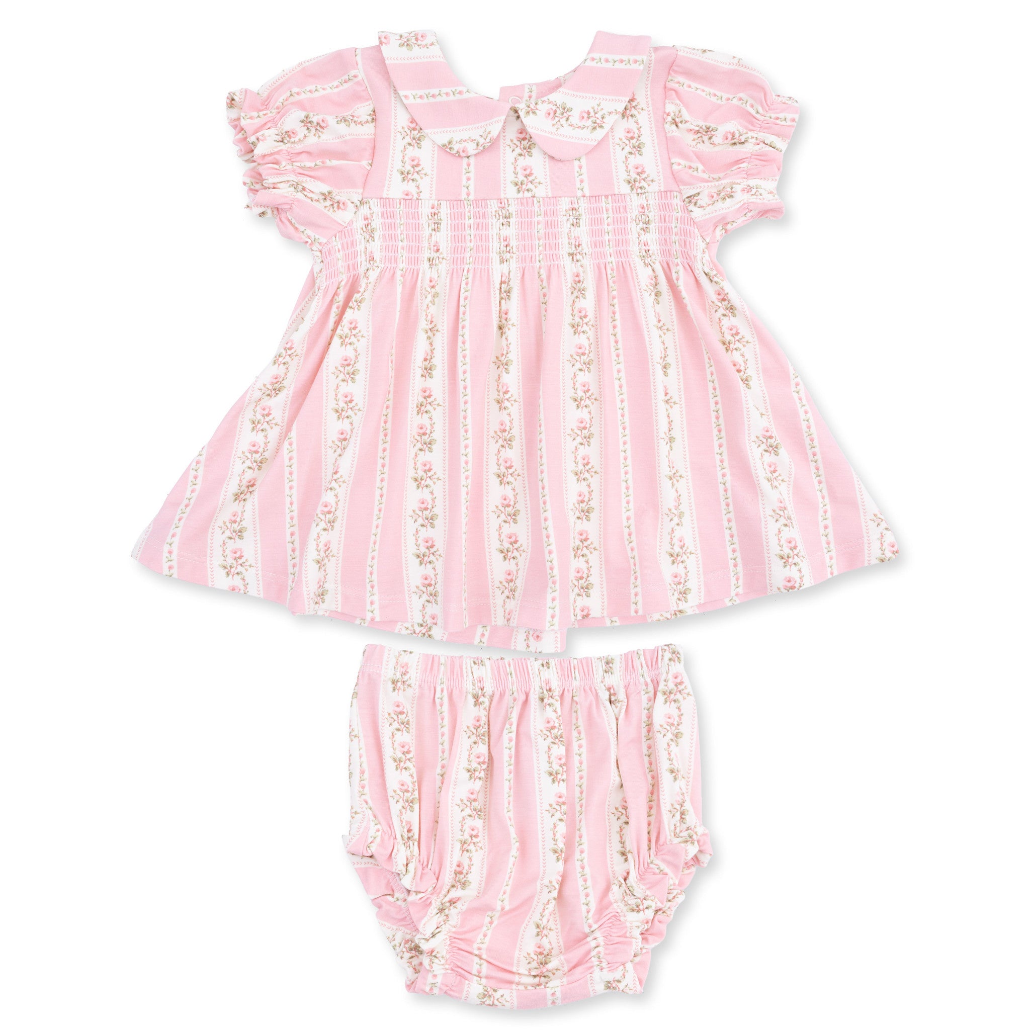 Angel Dear Antoinette Stripe Smocked Dress Set