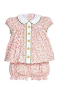 Little English Ruffled Sally Bloomer Set - Pumpkins