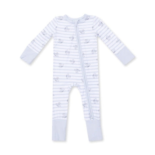 Angel Dear Airplane Stripe Convertible Romper