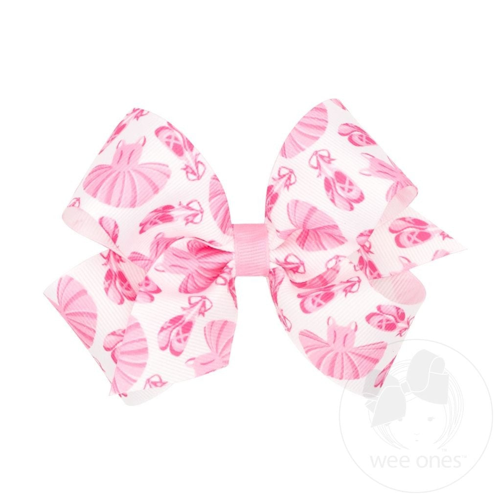 Wee Ones Ballet Print Bow