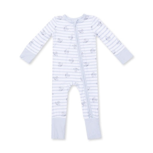 Angel Dear Airplane Stripe Convertible Romper