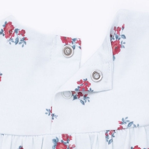 Angel Dear Alyssa Floral Smocked Romper