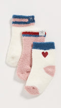 Barefoot Dreams Cream Multi Infant Sock Set