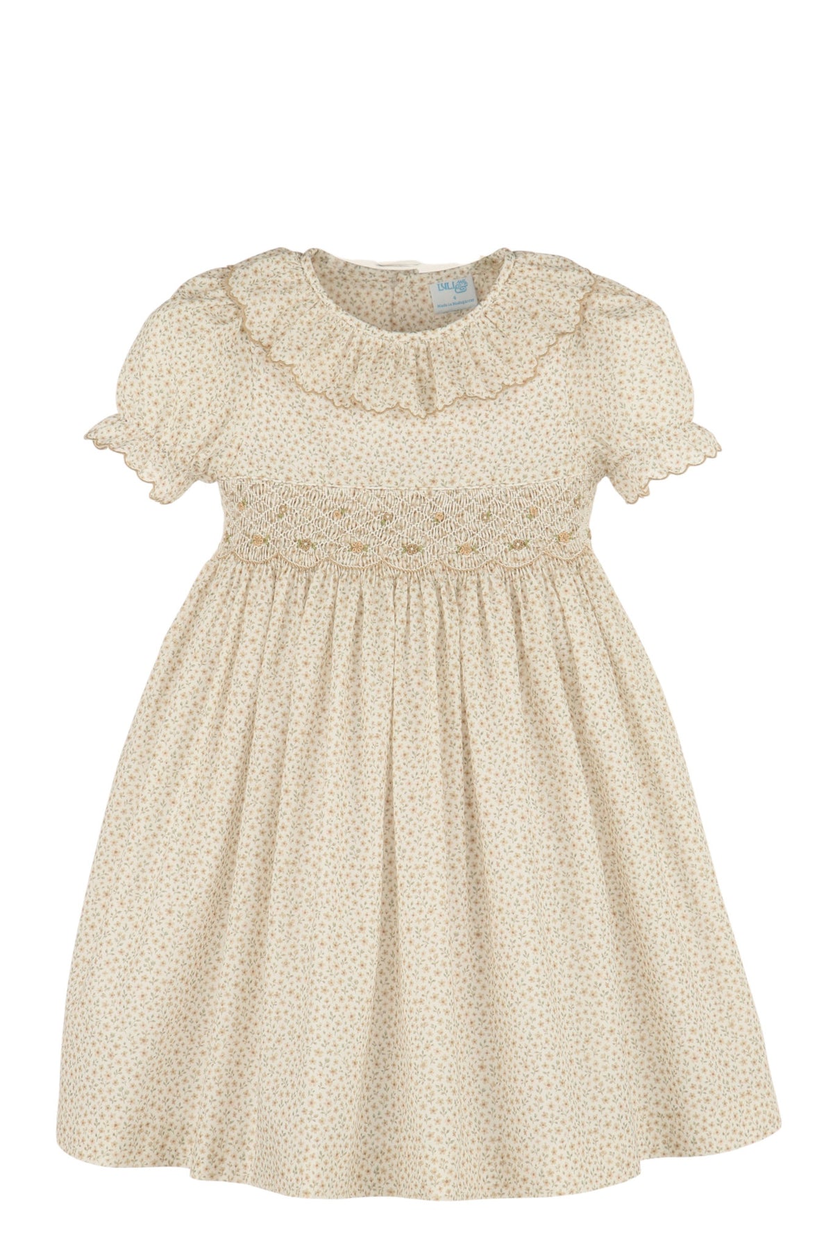 Luli&Me Yellow Forest Fairy Smocked Dress