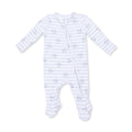 Angel Dear Airplane Stripe Zipper Footie