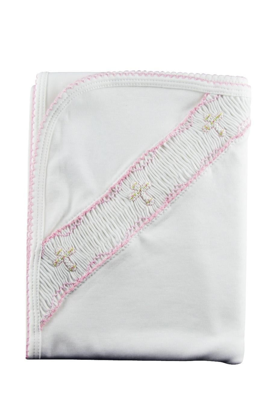 Baby Threads Smocked Cross Blanket
