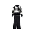 Mayoral Black Houndstooth Pant Set