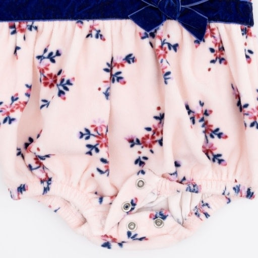 Angel Dear Nora Floral Velour Bubble
