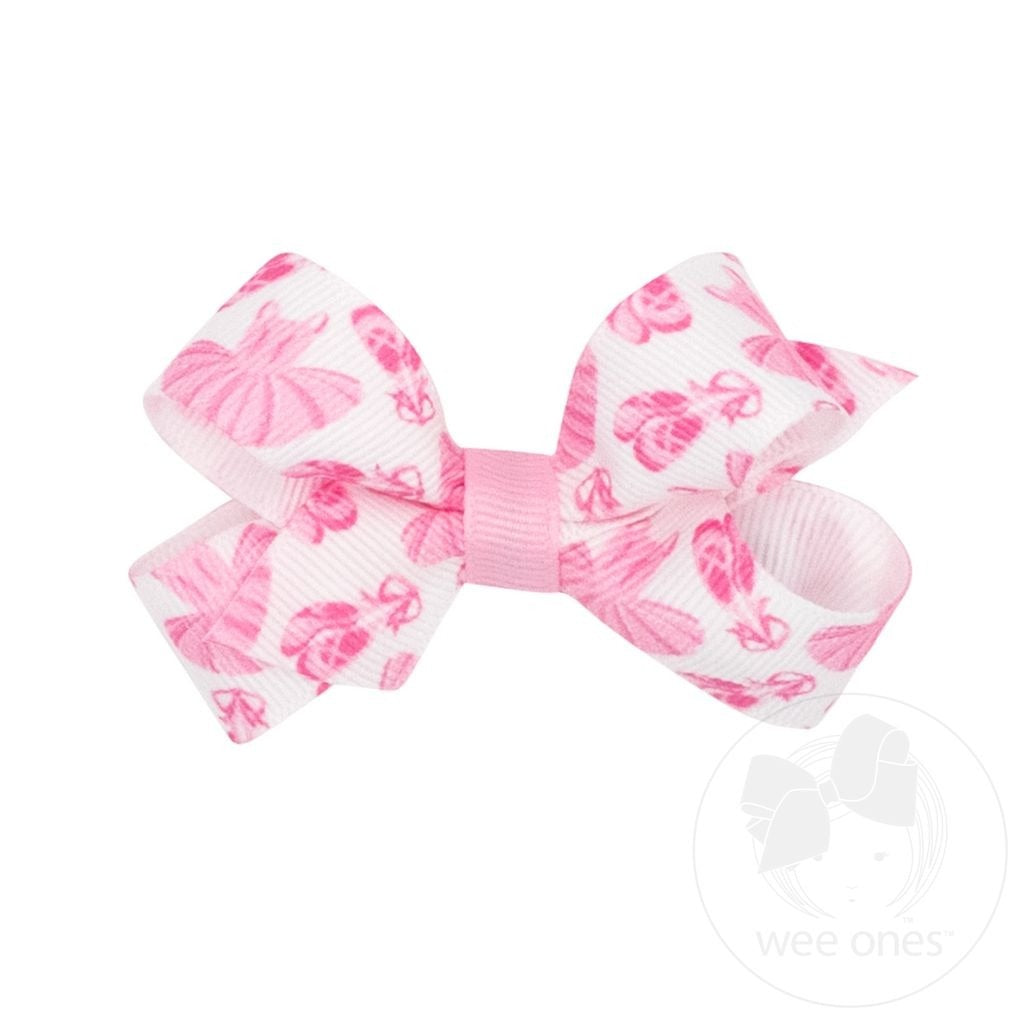 Wee Ones Ballet Print Bow