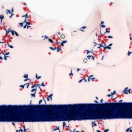 Angel Dear Nora Floral Velour Bubble