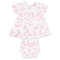 Angel Dear Ballet Toile Smocked Dress Set