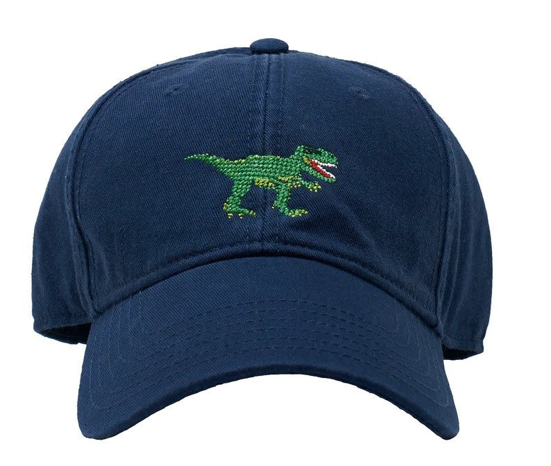 Harding Lane Needlepoint Baseball Hat-Dino