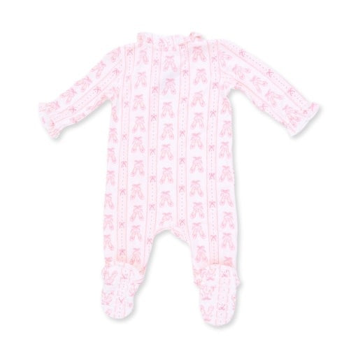 Angel Dear Ballet Shoes Ribbon Stripe Kimono Footie