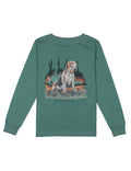 Properly Tied Beagle Marine Green LS Tee