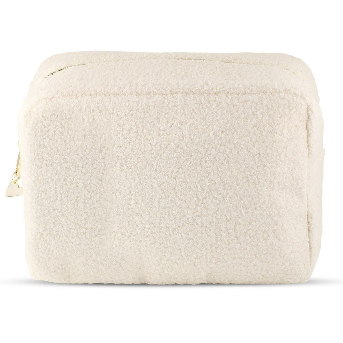 Carrying Kind Ivory Boucle Cosmetic Bag