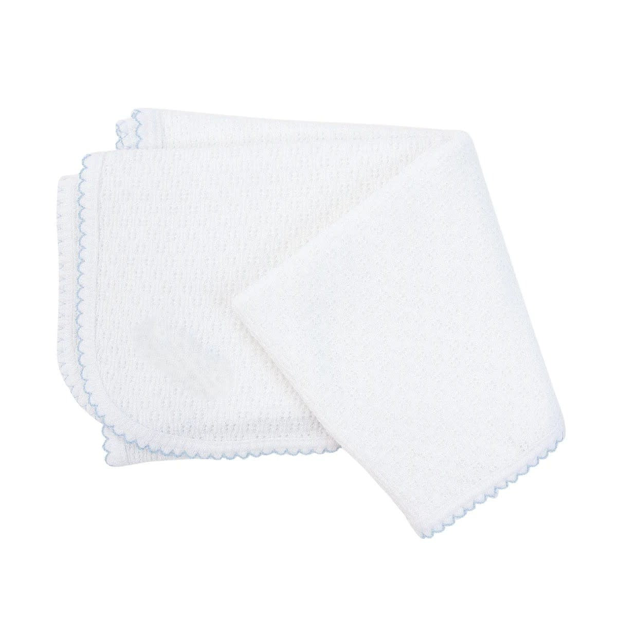 Paty Blue Trim Blanket