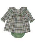 The Oaks Apparel Layla Greenbriar Plaid Bloomer Set