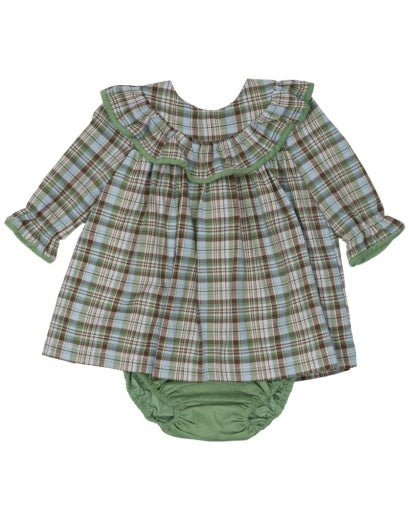 The Oaks Apparel Layla Greenbriar Plaid Bloomer Set