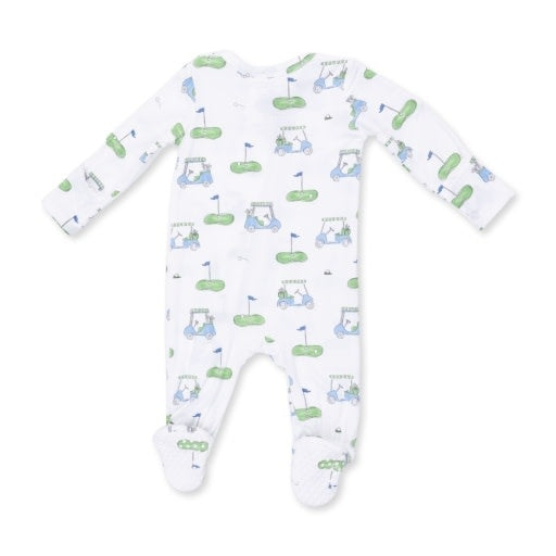 Angel Dear Golf Carts Blue Zipper Footie