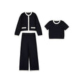Mayoral Black Twin Set Pant Set