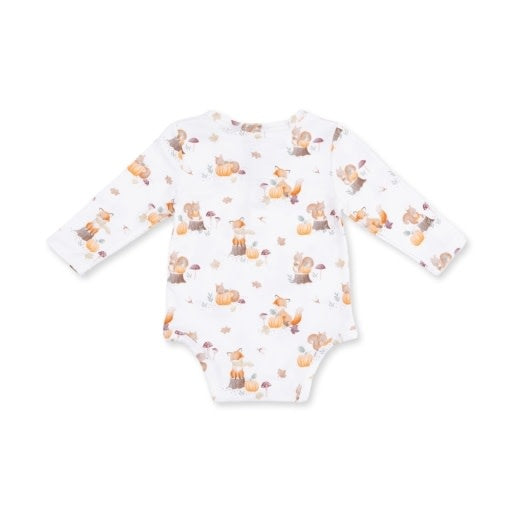Angel Dear Woodland Animals with Pumpkin Bodysuit