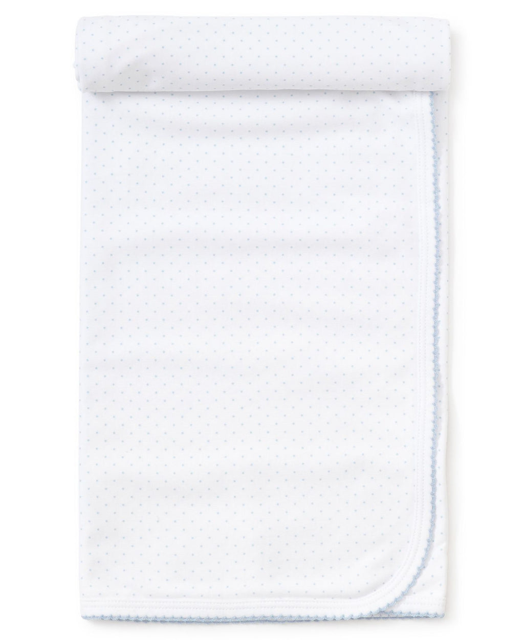 Kissy Kissy Blue Dot Blanket