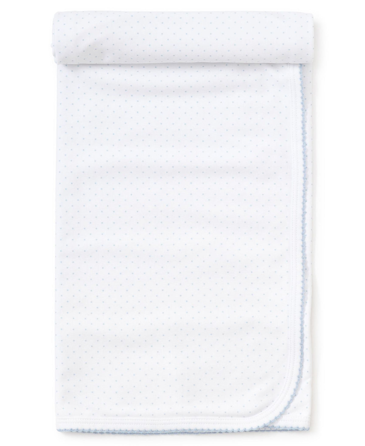 Kissy Kissy Blue Dot Blanket