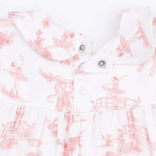 Angel Dear Ballet Toile Smocked Dress Set