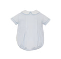 Petit Bebe Blue Stripe Knit Boy Bubble