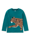 Tea Collection Tiger Prowl Double Sided LS Tee