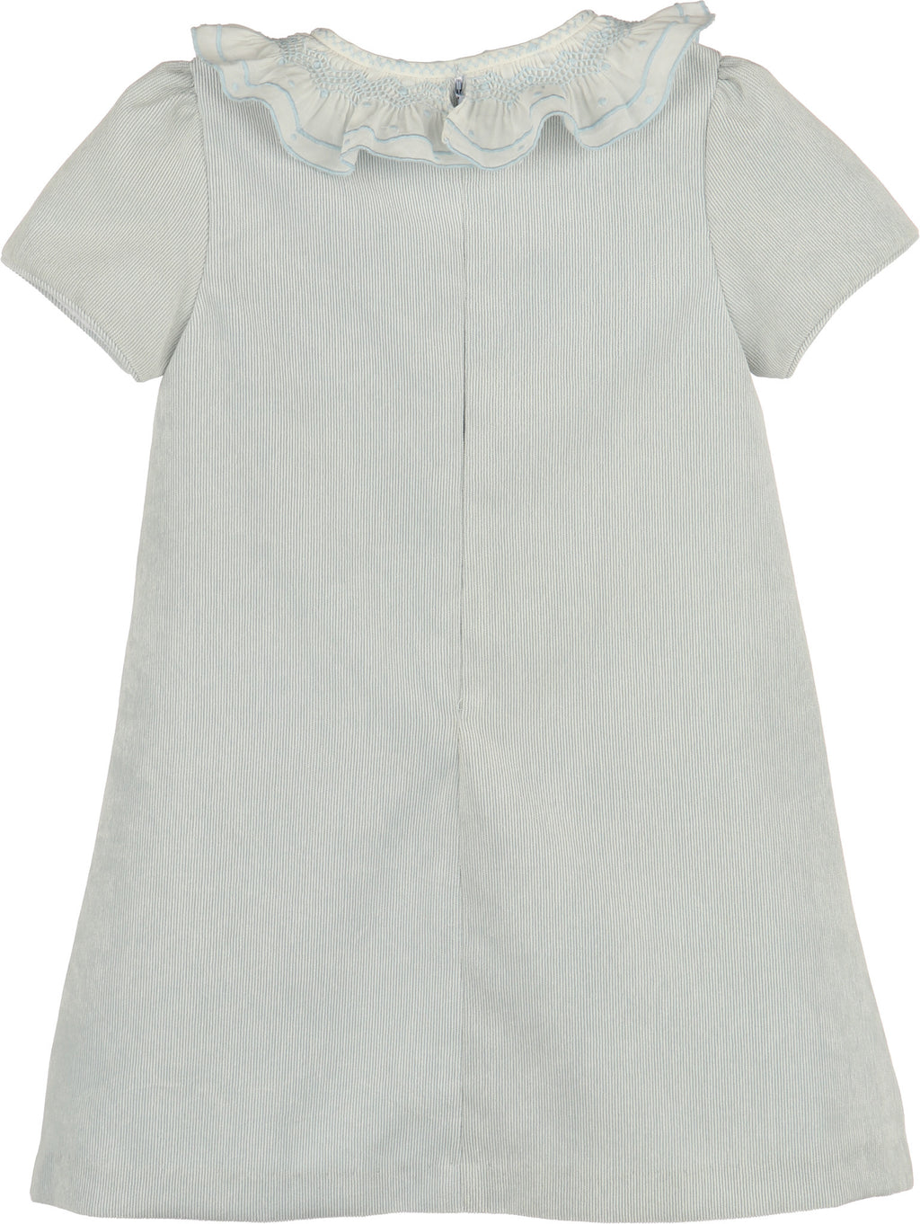 Luli&Me Blue Sweet Corduroy A-Line Dress