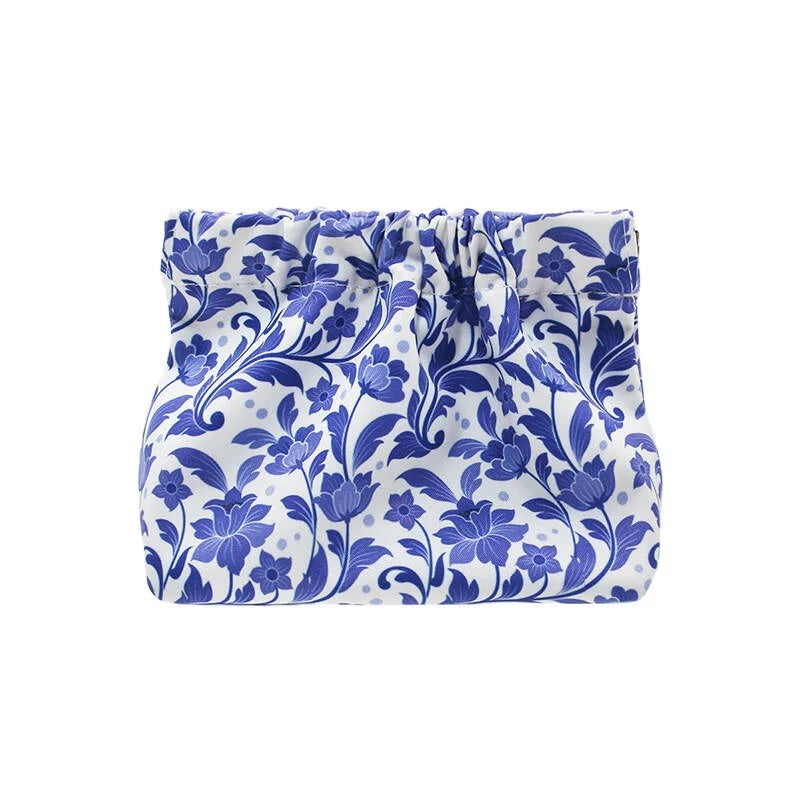 Mavi Bandz Blue Floral Pinch Pouch