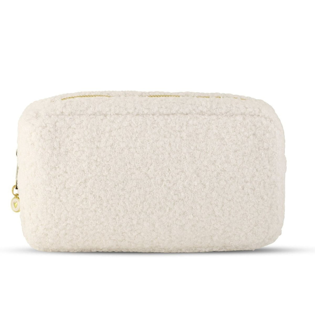 Carrying Kind Ivory Boucle Cosmetic Bag