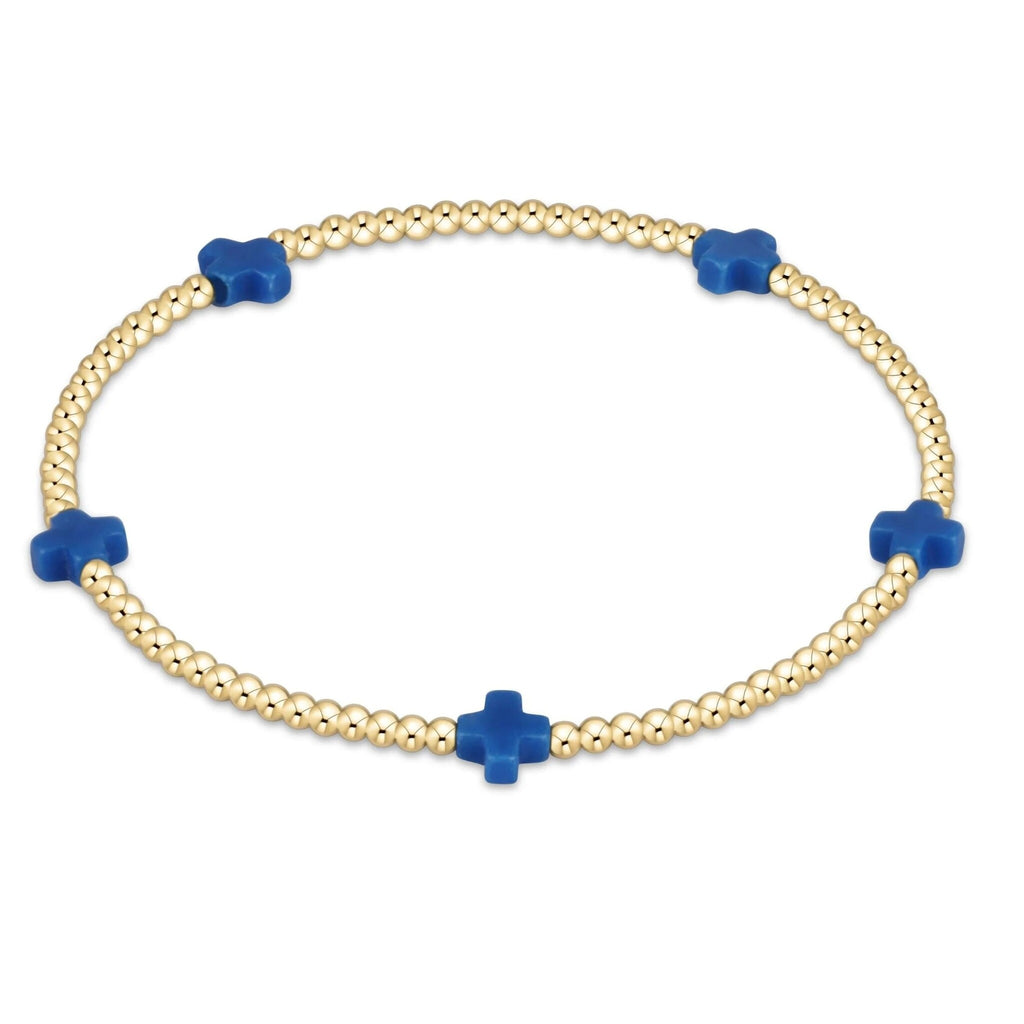 ENewton Signature Small Cross 2mm Bracelet