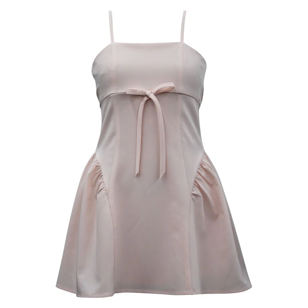 Ava & Yelly Blush Bow Front Dress