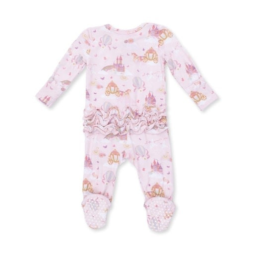 Angel Dear Princess Unicorn Castle Zipper Footie