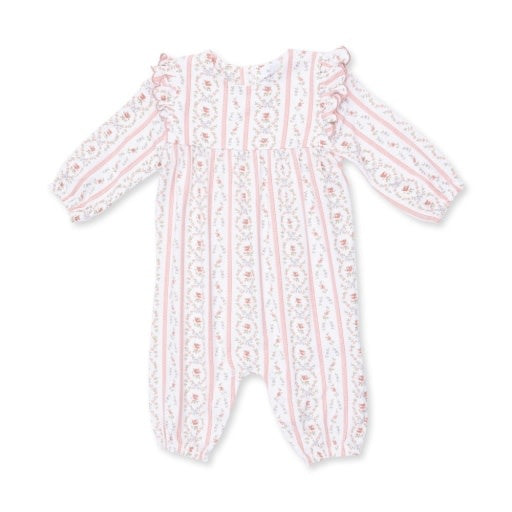 Angel Dear Marnie Rosebud Stripe Ruffle Romper