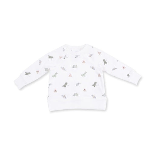 Angel Dear Dinos French Terry - Raglan Sweatshirt