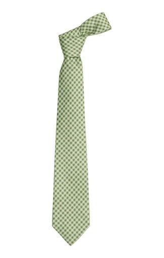 Little English Neck Tie - Watercress Gingham