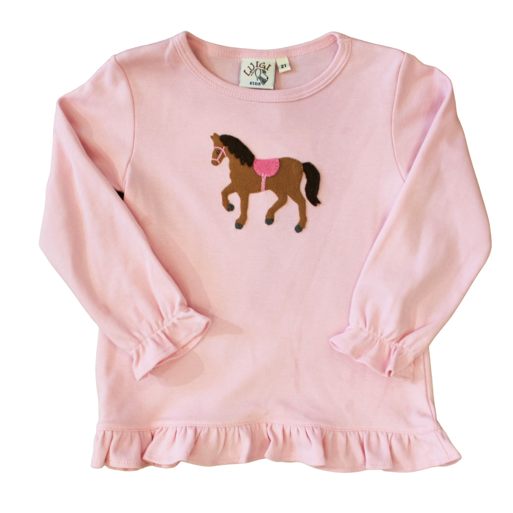 Luigi Kids Pink Horse Swing Top