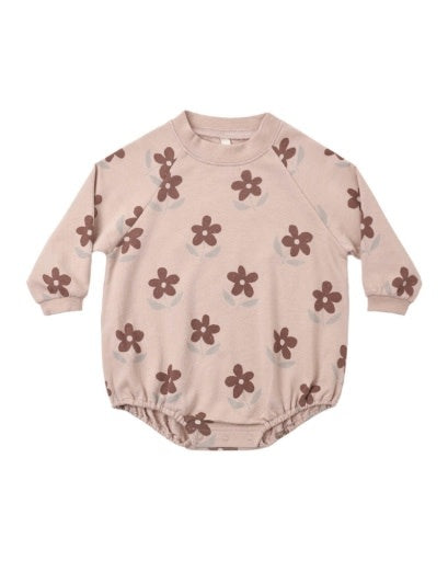 Rylee + Cru LLC Rosewood Crew Neck Ditsy Romper
