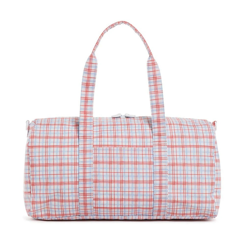 TRVL Design Weekender Duffel Bag-Plaid-