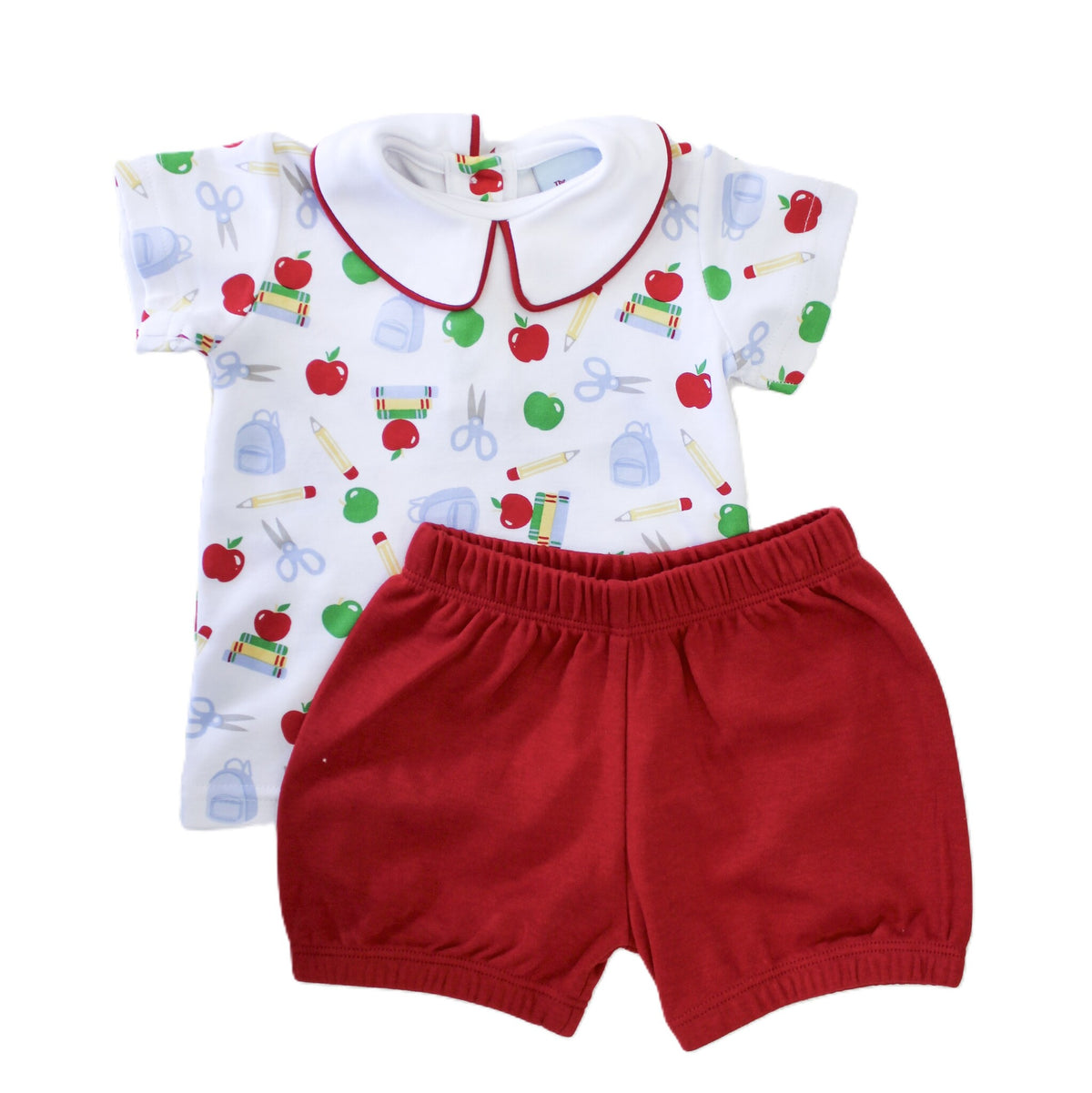 The Smiley Crab School Print Bloomer Set