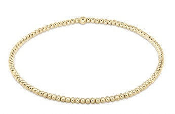ENewton Classic Gold Bead Bracelet 2mm