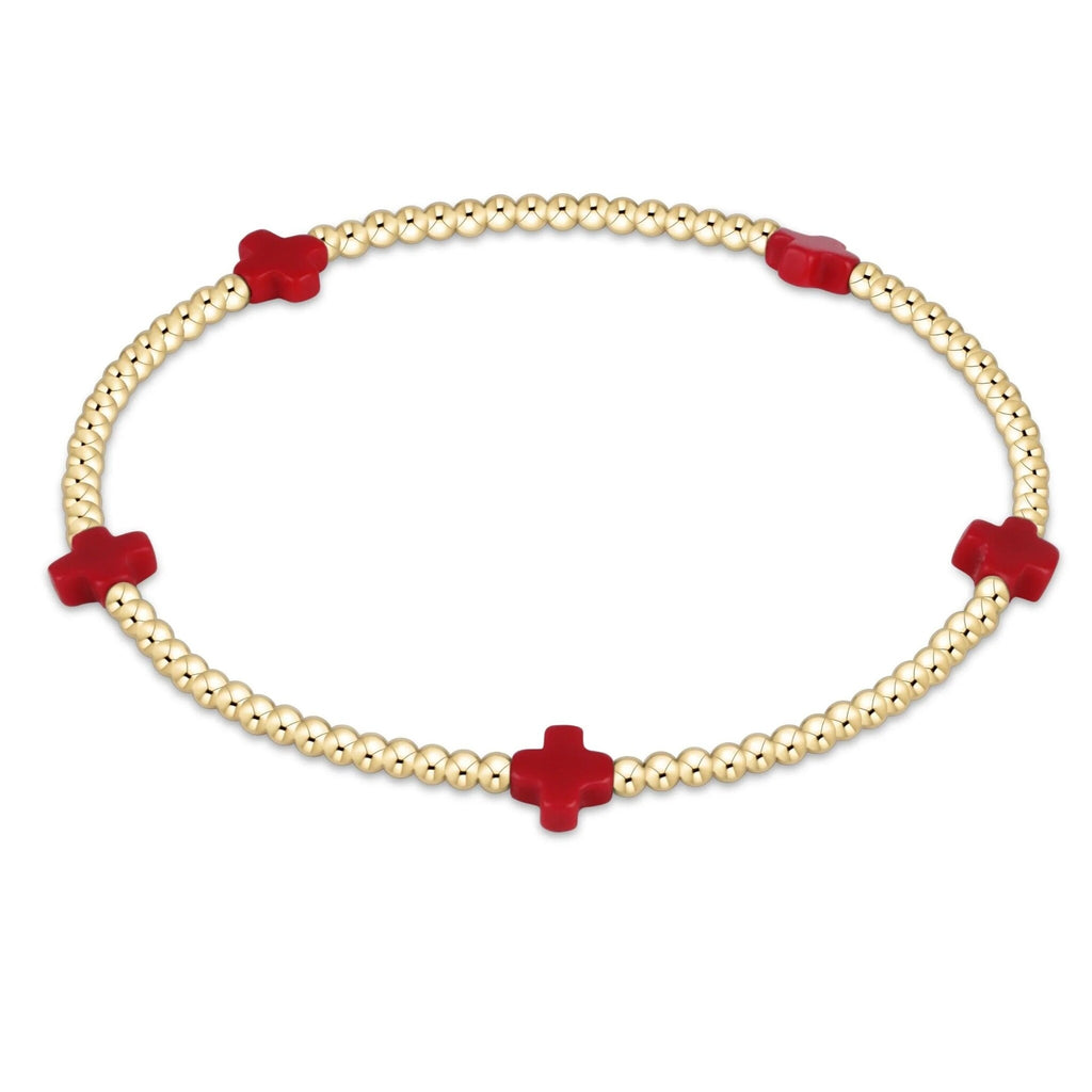 ENewton Signature Small Cross 2mm Bracelet