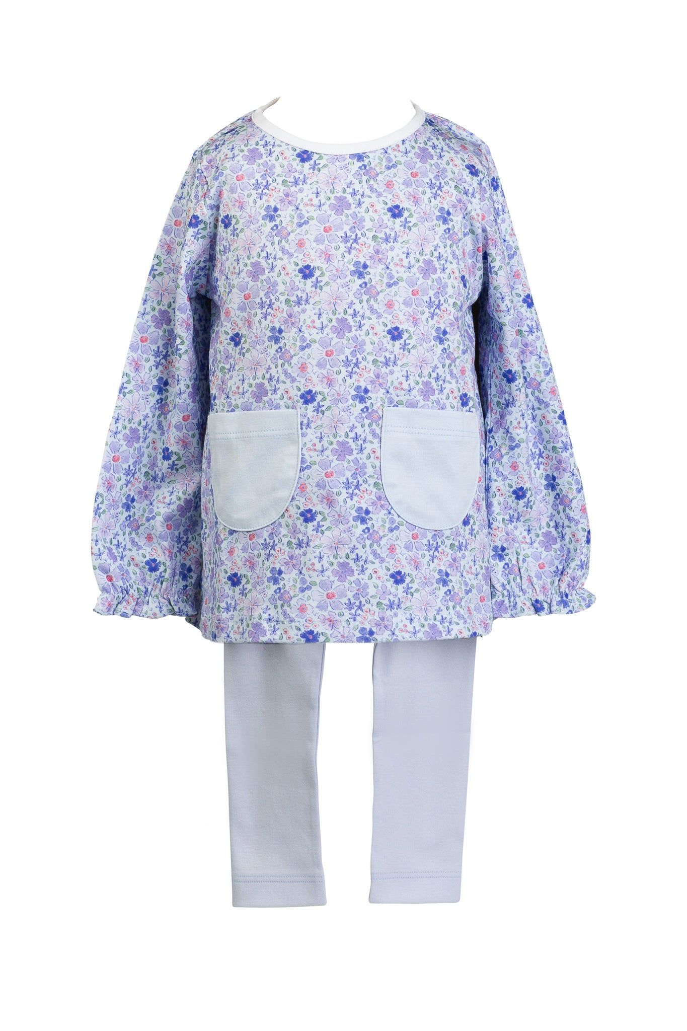 Proper Peony Iris Garden LS Tunic Set