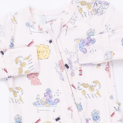 Angel Dear Spa Dogs Zipper Footie