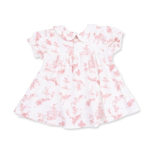 Angel Dear Ballet Toile Smocked Dress Set